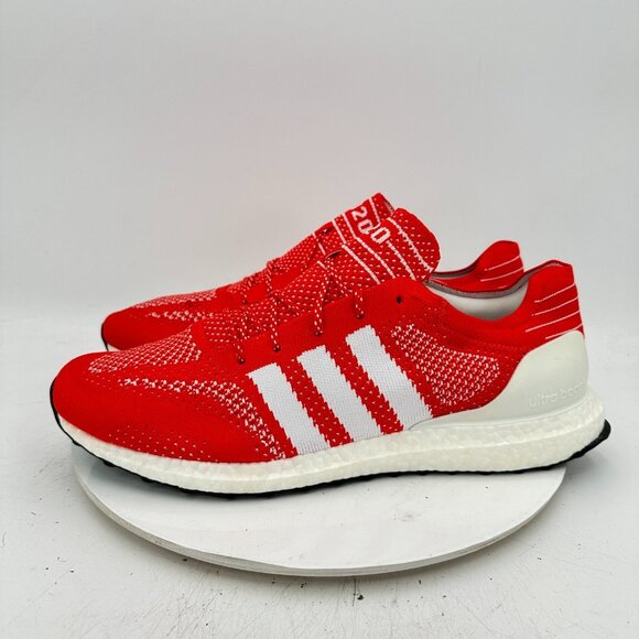 Adidas Ultraboost DNA Primeknit Men Size 14  FV6053 Active Red Running Shoes - Picture 1 of 11